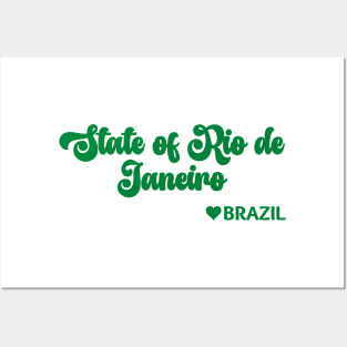 State of Rio de Janeiro: Eu amo o Brasil - I love Brazil Posters and Art